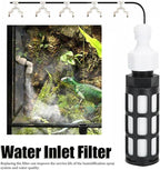 Water Inlet Filter Self Priming Filter Replacement for Humidifier Misting System Sprayer Air Cooling Humidification System Replacement Filter Part Accessory