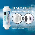 H&G lifestyles Misting System Calcium Inhibitor Filter for Patio Misters Inline Water Filter Effectively Reduce Hard Water Spots, Soften Water, Upgraded Formula