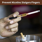 Cigarette Filters Gold Plating 10pcs Cigarette Holder Reusable Clean Tar Tobacco Filter with Multi-Filtering for Standard Size Cigarettes Ø8mm,Slim Cigarettes Ø6mm and Ø5mm