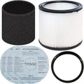 Vacuum Canister Filter Set for Wet/Dry Shop Vacuums – Includes Canister Filter, Foam Sleeve, 3 Dry Filter Discs, and Mounting Band Compatible with Shop-Vac, Craftsman, Ridgid, and More