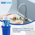 ICEPURE 25 Micron 10”x4.5'' Whole House Sediment String Wound Water Filter Replacement filter for 84637, WPX5BB97P, PC10, 355214-45, 355215-45, WP10BB97P, WP5BB97P, 2PACK