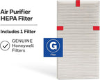 Honeywell HEPA Air Purifier Filter G, 1-Pack – for HPA030/HPA080 & HPA180 Series – Airborne Allergen Air Filter Targets Wildfire/Smoke, Pollen, Pet Dander, and Dust