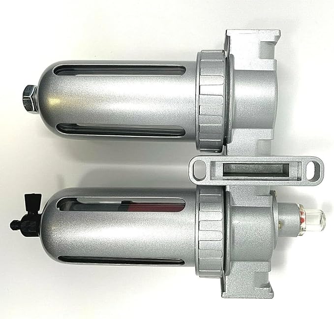 PA208504AV Paint Booth Filter Desiccant Dryer - For Pneumatic Tools & Compressed Air Systems - Air Cleaner Dryer Combo Replace FLM864N - 1/2'' Female Pipe In Out Removes Oil And Dries Compressed Air