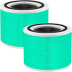 14 True HEPA Toxin Absorber Replacement Filter for Puro 240 Air Purifier, 3-in-1 True HEPA, Grade True HP-14 with High Efficiency Activated Carbon Filter, 240 HP-14 Filter, 2 Pack, Green