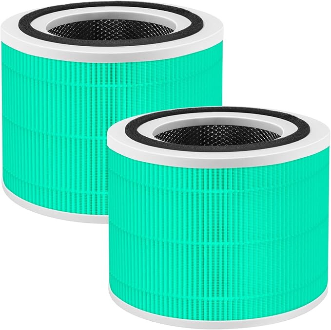14 True HEPA Toxin Absorber Replacement Filter for Puro 240 Air Purifier, 3-in-1 True HEPA, Grade True HP-14 with High Efficiency Activated Carbon Filter, 240 HP-14 Filter, 2 Pack, Green