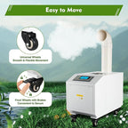 300W Agricultural Ultrasonic Humidifier, Automatic Ultrasonic Industrial Atomizer Air Humidifier Sprayer with Humidity Sensor & Water Filter, Agricultural Atomizer Cooler, 160m³/h, 2.64Gal