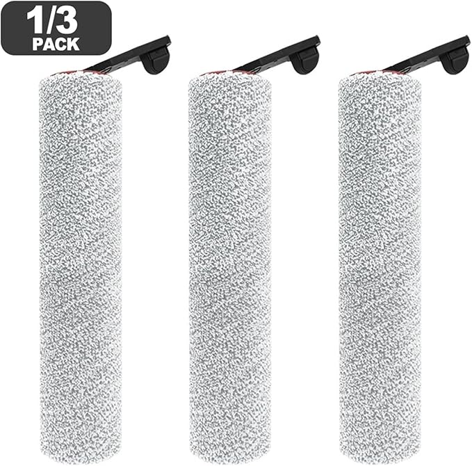 1/3pcs Floor Scrubber Roller Brush Main Brush, Compatible for MOVA, X4 Pro Wet Dry Vacuum Cleaner Home Appliance Accessories(3 Pack)