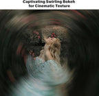 Walking Way 82MM Whirlpool Camera Effects Filter, Tunnel Vision Spiral Halo Prism Lens Filter with Vortex and Circular Halo Frame Effect for Camera Lens
