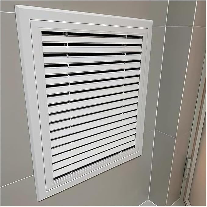 Drywall Access Panel with Aluminum Air Vent Cover, Removable Filter, Multiple (250x250mm / 9.8x9.8 in), Ideal for Easy Maintenance and Airflow Control