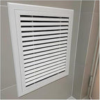 Access Panel for Drywall with Removable Aluminum Air Vent Cover & Filter, Multiple (350x350 mm/13.8x13.8 in) - Durable & Easy Installation