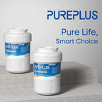 PUREPLUS Replacement for MWF®, SmartWater® MWFP, MWFA, GWF, HDX FMG-1, WFC1201, GSE25GSHECSS, RWF1060, PC75009, Kenmore® 9991 Refrigerator Water Filter, 2 Pack