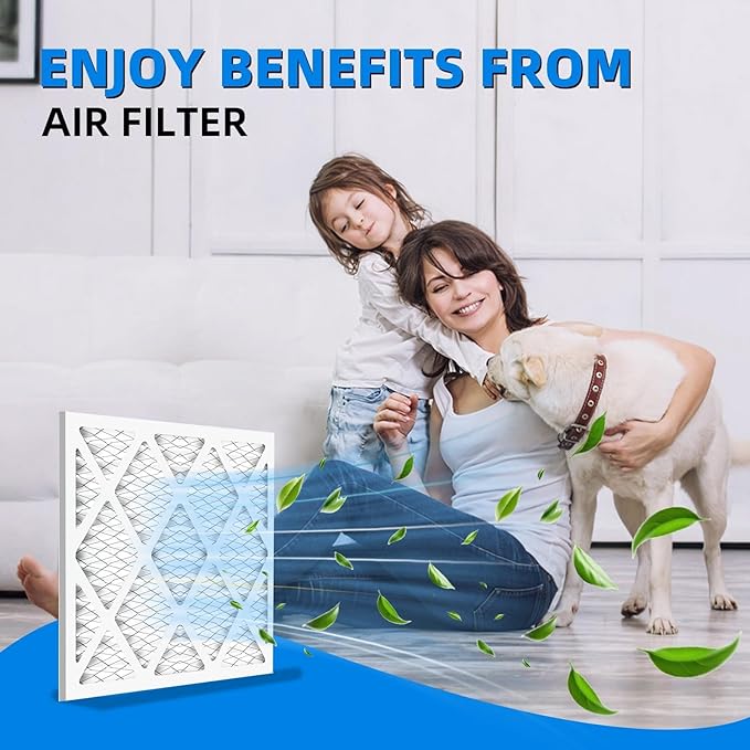 (6 Pack) 10x30x1 Air Filters, MPR 1900 & FPR 10, MERV 13 Pleated Air Filter (Actual Size: 9.75" x 29.75" x 0.75")