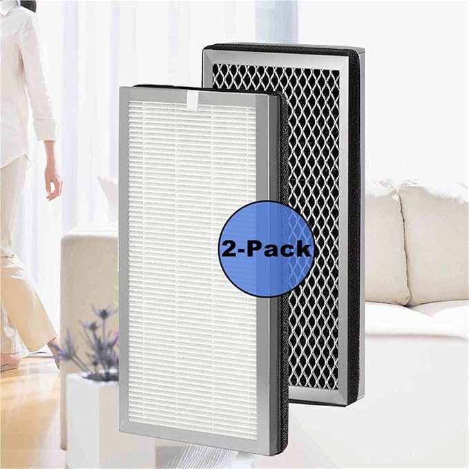 Air Purifier Replacement Filter, Compatible For Medify, MA15 Air Purifier Parts(2pcs)