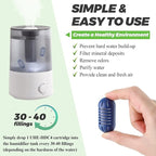 20Pack Demineralization Cartridge Filter UHE-HDC4 Fit for HoMedics Ultrasonic Humidifiers by Techecook, uhe-hdc4 Demineralization Cartridge Filter Replacement Purifies Water| Filter Mineral Deposits