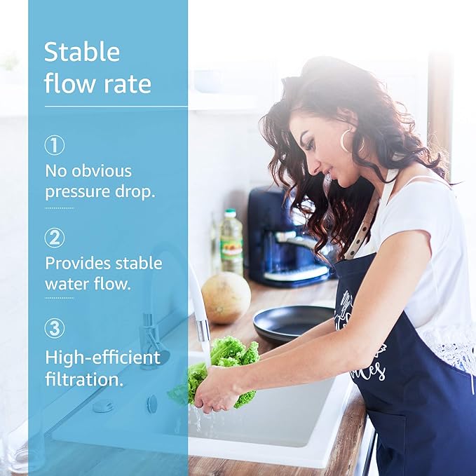 AQUACREST RC 3 EZ-Change Premium Under Sink Water Filter, Replacement for all Culligan EZ Change Water Filter Systems, Including RC-EZ-3, IC-EZ-3, US-EZ-3, RV-EZ-3, RC-EZ-1, RC-EZ-4, 2000 Gallons
