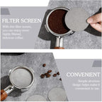 Cabilock 2pcs Stainless Steel Espresso Filter Plate Coffee Machine Compatible Easy to Filter Mesh for Espresso Extraction