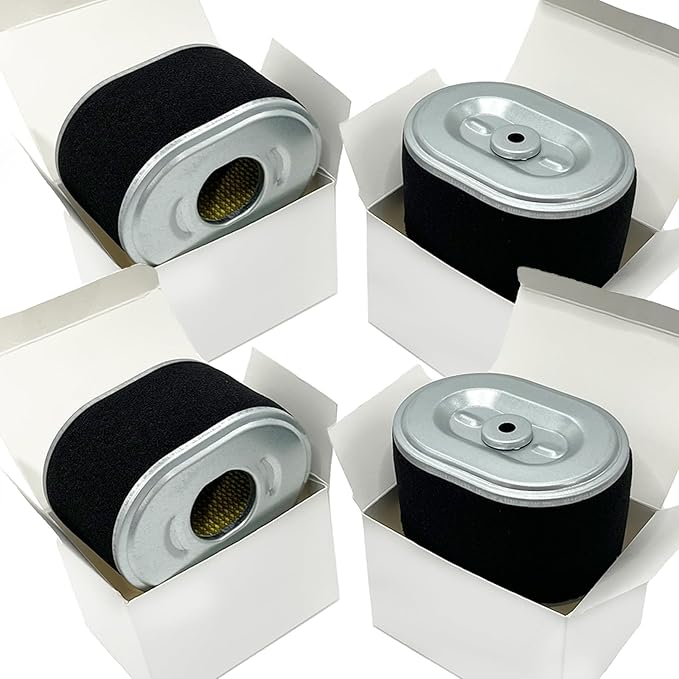 EquipAid 4 Pack 17210-ZE1-505 Air Filter, Compatible with Honda GX160 GX200 GX140 Engine Air Cleaner and Fit for most OEM 212CC, 196CC gas OHV engine.