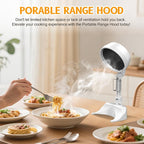 Foldable Air Purifier with 3 Replaceable Filters, 2 in 1 Desktop Electric Smoke Away Purifier Fan with 3 Speeds for Indoor BBQ Hot Pot