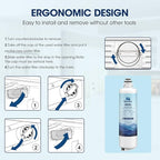 MARRIOTTO Replacement for Bosch Ultra Clarity Pro Water Filter, Compatible with BORPLFTR50, 12033030, 11032531, 11025825,12028325, BORPLFTR55, WFC100MF, WFS200MF (1 Pack)