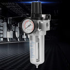 1/2" Air Filter Regulator - Air Compressor Water Trap Filter Regulator - with Mount Connection - Aluminum