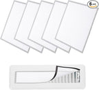 YOKIVE 6 Pcs Magnetic Floor Vent Covers, Floor Register Cover PVC Mesh Air Vent Screen Filters, Great for Home Floor, Wall, Ceiling, Catch Debris Hair Dust (White, 12-Inch x 12-Inch)