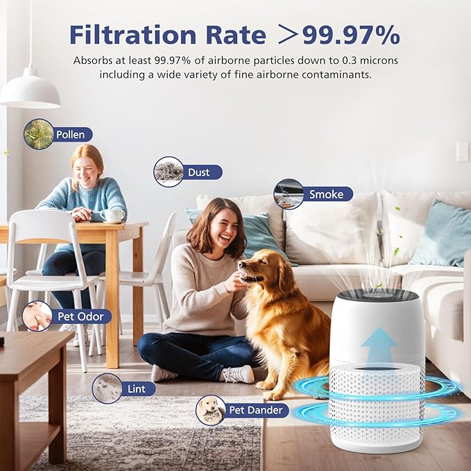 4-Pack Core Mini Filter Compatible with LEVOIT Core Mini Air Purifie-r, 3-in-1 H13 HEPA High-Efficiency Activated Carbon Pre-filter for LEVOIT Core Mini Replacement Filter
