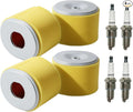4 Pack GX270 Air Filter w/Spark Plugs Replace Honda GX240 8HP 9HP Engine for 17210-ZE2-505 17210-ZE2-515 17210-ZE2-821 17210-ZE2-822 Lawn Mower Parts