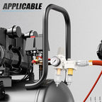1/4" NPT Air Drying System, Double Air Filters with 150 PSI Gauge and Valve Shut Off Switch for Plasma Cutter and Paint Spray, Manual Drain
