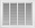 20"W x 16"H [Duct Opening Size] Steel Return Air Filter Grille - Removable Face/Door for 1 inch Filters -HVAC Vent Cover Grill - White [Outer Dimensions: 22 5/8"W X 18 5/8"H]