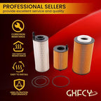 Fuel Filter 2272926B 2272926PE Oil Filter 2234788 Replace 2047411 2151728 HU12009Z LF16368 P957929 LF-16368 Compatible with Paccar MX11 MX13 EPA21 Peterbilt DAF Kenworth Trucks Diesel Engine