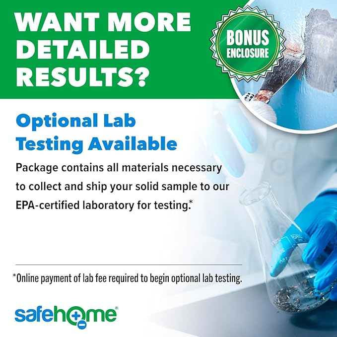 Safe Home® Lead in Solids Combo Test Kit – 10 DIY Swabs + Optional Testing at our EPA Certified Lab – Made in the USA for Homeowners & Contractors – (4 Pack)