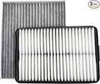 OPBU200-10881 Cabin and Engine Air Filter for Hyundai Elantra 2017-2020,Elantra GT 2018-2020 and for Kia Forte 2020-2024,Forte5 2020-2024.Replacement for CF12058,97133-F2000, CA12057,28113-F2000.