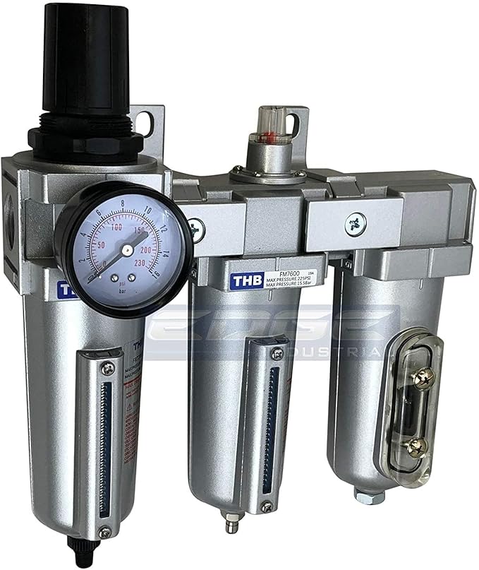 3/4" NPT, Compressed AIR Filter Regulator COALESCING Desiccant Dryer, AUTO Drain