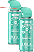 Disposable Compressed Air Duster, 3.5 oz Computer Cleaner, Keyboard Cleaner, 2 PCS