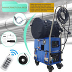 TECHTONGDA Air Duct Cleaning Machine for Fresh Air Pipe Cleaning & Suction, Rotary Brush Duct Pipe Cleaner Machine with Transformer 110V/220V, Dust Blowing Function, Applicable Diameter 1.97"-7.87"