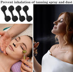 50Pcs Nose Plug Filter, Disposable Nose Filter Sponge Dust Filters for Allergies and Dust for Women Men Sunless Spray Tanning Outdoor DustConstruction Areas (Black)
