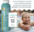 SplashWiz Proteam Spa Filter Clean - Spa Filter Cleaner for hot tub - Hot tub Filter Cleaner Soaking Solution Hot Tub Chemicals Care Guide - Made in USA (1 pt)