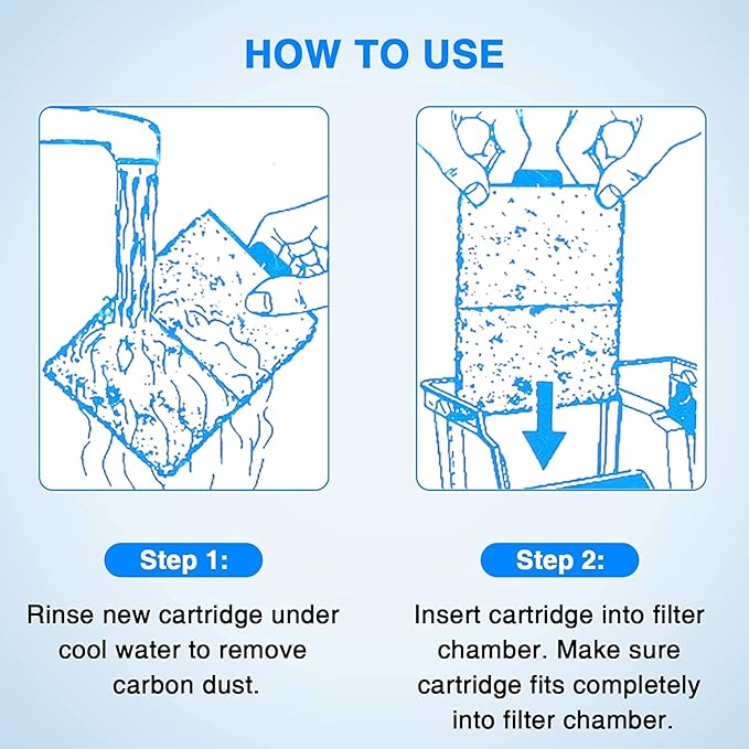 HiTauing 15 Packs PF-S Filter Cartridge for Silenstream PF10 Power Filters, Only Fit to Model PF10 Power Filters