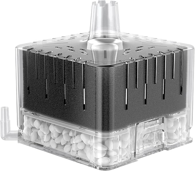Pawfly Aquarium Sponge Filter for Fish Tanks up to 5-20 Gallons, Small Fish Tank Filter, Sponge Filter with Foam and Air Stone (Air Pump Not Included)