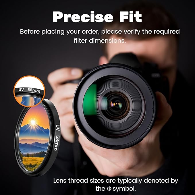 67mm UV/CPL/FLD Lens Filter Kit with Portable Travel Storage Case, 3 Pcs Multi-Coated HD Optical Glass Camera Filter Set with Ultra Slim Aluminum Alloy Frame for Camera Lens Accessories