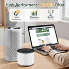 AP-T10FL Replacement Filter for HoMedics AP-T10-BK and AP-T10-WT Air Purifier, 360-Degree Efficient AP-T10 Filter, 2 Pack