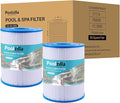 Poolzilla 2-Pack Spa Filter Cartridge Replacement for Watkins 31114, Unicel C-8465, Pleatco PWK65, Filbur FC-3960, 71827, 71828, Tiger River Caspian, Bengal, Sumatran, Caldera 76136 | Spa Filtration
