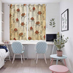 2 Panel Kitchen Cafe Curtains, Desert Sand Camel Sunlight Filtering Nature Air Through, Home Decor Window Covering Tier Curtains for Living Room 104W x 63L inch Summer Tropical Animals Vintage Beige