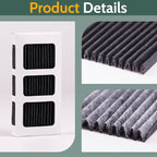 6 Pack Refrigerator Air Filter Replacement for PAULTRA2, Compatible with Pure Air Ultra 2/242047805 / EAP12364179