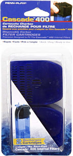 Penn-Plax Cascade 400 Filter with Internal Replacement Media, 2-Pack