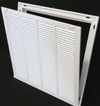 20" X 24" Return Air Filter Grille - Filter Included - Easy Plastic Tabs for Removable Face/Door - HVAC VENT DUCT COVER - White [Outer Dimensions: 22 5/8"w X 26 5/8"h]