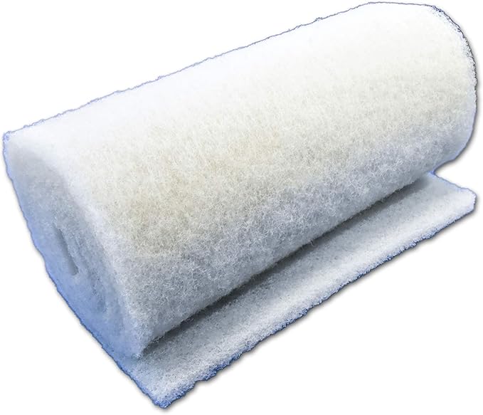 Beige Coarse Filter Media, 1.25" Thick, 24" x 56" Roll, Perfect for Aquariums, Ponds or Water Gardens, Made in USA