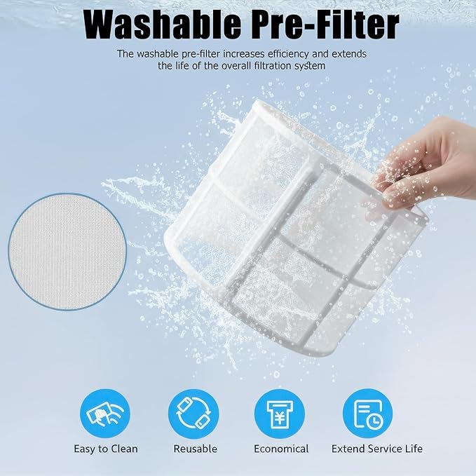 AIRPLUS Air Purifier for Home Bedroom, Covers Up to 1073 ft² by 25W High Torque Motor, 3-in-1 Washable Filter with HEPA Sleep Mode, Cleaner 99.9%, Auto Mode, Child Lock, White