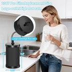 2387 Pro Filter Replacement Compatible with Alexapure 2387 Pro Water Filter Replacement, Reduces chlorine, etc，Last Up to 5000 Gallons,3-stage purification filter Upgraded version Black (2)