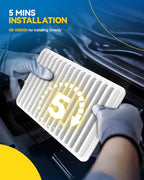 PHILTOP Engine Air Filter CA10190 Replacement for Toyota, Pontiac & Scion Models - Corolla 2009-2019, Matrix 2009-2014, Yaris 2006-2018, Vibe 2009-2010, iM 2016, xD 2008-2014